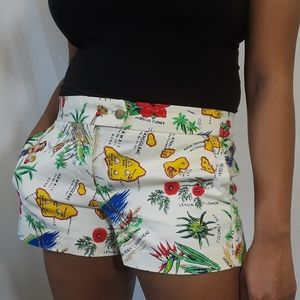J.Crew chino hawaiian themed shorts size 10